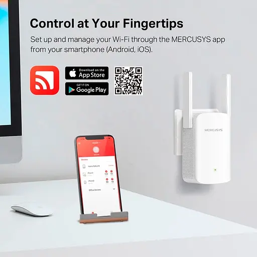 Ретранслятор Wi-Fi сигналу Mercusys ME60X [128287] - фото 6