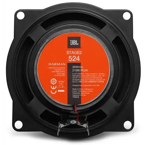 Автомобильная акустика JBL Stage2 524 2-полосная коаксиальная 13 см круглая 35 Вт - фото 2