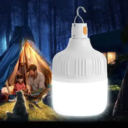Кемпінговий ліхтар LED лампа на акумуляторі 60Вт - фото 2