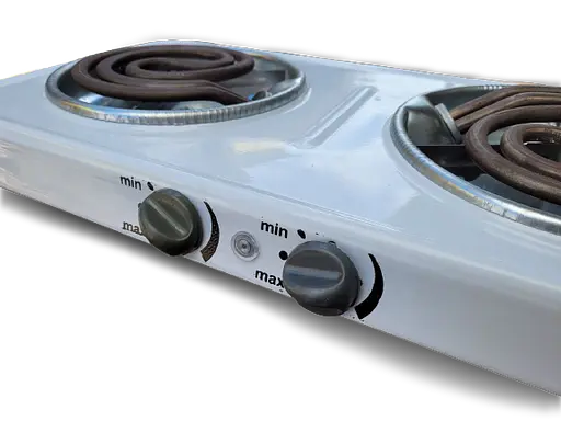 Плита двоконфоркова електрична кухонна Електрон ЕПЧ-2-2,0 настільна переносна електроплита спіральна - фото 3