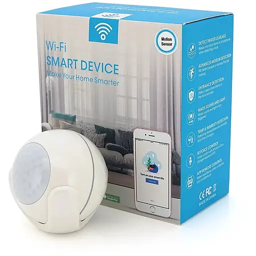 Автономный WiFi датчик движения YOSO Dмotion-WIFI-00 TUYA питание ААА 3 шт.