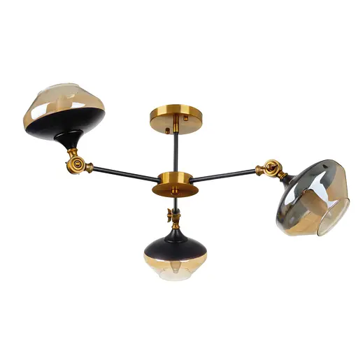 Люстра стельова Brille в спальню E27 60W G (BL-966C/3) - фото 7