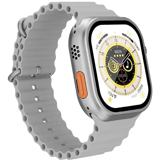 Смарт-часы LEMFO X9 Call с SIM-картой силиконовый ремешок Silver (16724) - фото 2