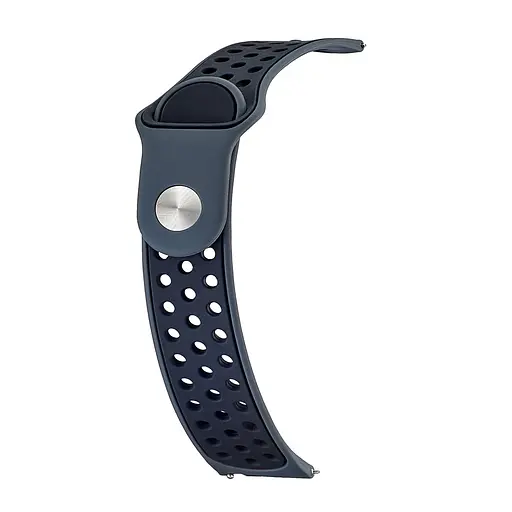 Ремінець Nike Sport 20 mm Watch Active/Galaxy S4 42 mm/Gear S2/Xiaomi Amazfit Сірий/Blac - фото 2