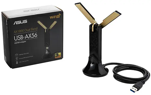 WiFi-адаптер ASUS USB USB-AX56 (90IG06H0-MO0R00) - фото 6