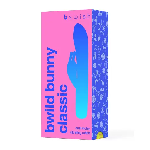 Вибратор-кролик B Swish Bwild Classic Bunny 15.2 см (бирюзовый) - фото 10