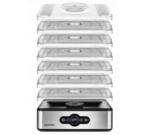 Сушилка дегидратор для пищевых продуктов грибов и фруктов Mozano Dehydrator 400 Вт - фото 4