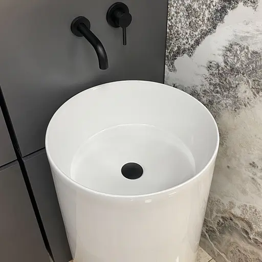 Умивальник підлоговий VBI Cirella white VBI-019024, Білий - фото 3