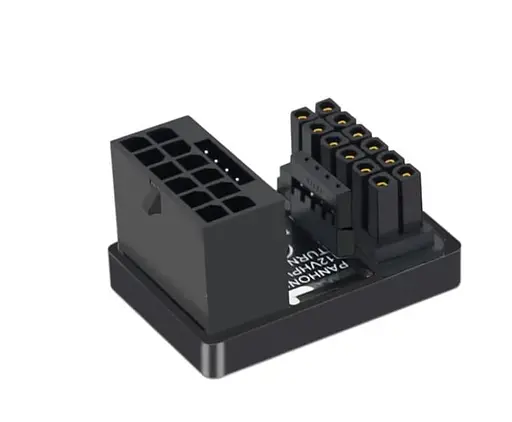 Перехідник живлення Phobya 12VHPWR Adapter 180 Grad 16Pin to 16Pin - White Right - фото 2