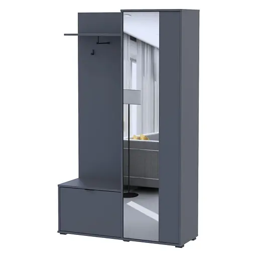 Прихожая Doros Дора Графит 113,5х40х192 (44900219) - фото 5