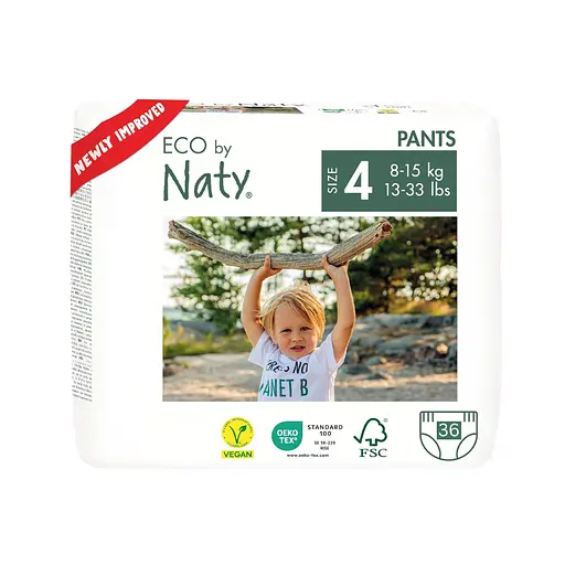 Еко підгузки трусики розмір 4. 8-15 кг., 36 шт ECO BY NATY
