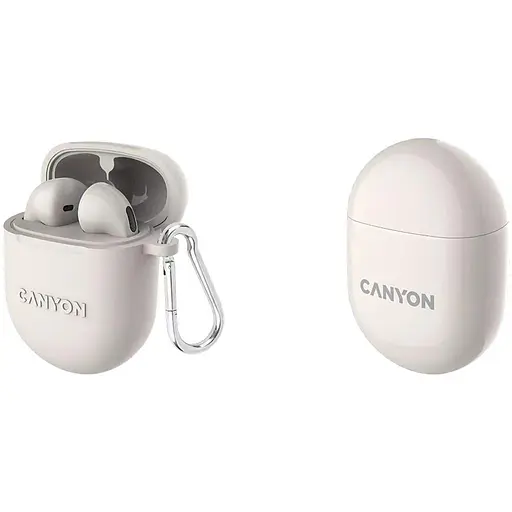Наушники Canyon TWS headset TWS-6 Beige (CNS-TWS6BE) - фото 5