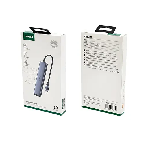 Хаб UGREEN 4-Port USB-C Hub - фото 2