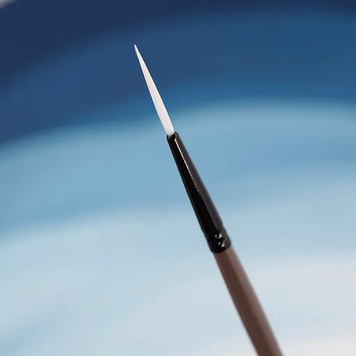 Пензель синтетика лайнер MOON 1203RL №0 коротка ручка Rosa - фото 3