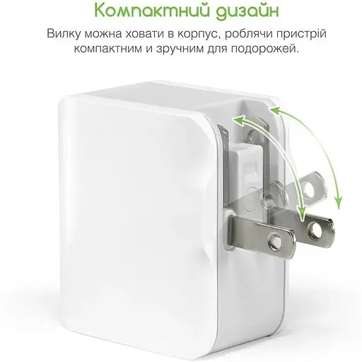 Сетевое зарядное устройство Intaleo TCA242 (2USB, 2.4A) White (1283126477492) - фото 2