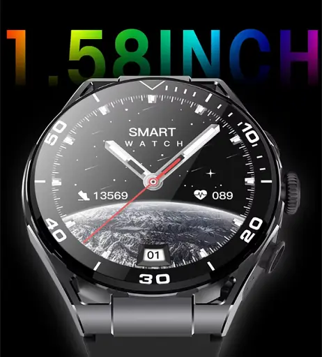 Смарт-годинник з навушниками Lemfo Q11 силіконовий ремінець Black Black (18755) - фото 6