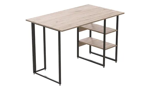 Комп'ютерний стіл Ferrum-decor Кевін 75x140x70 чорний ДСП Дуб Сан-Марино 16мм (FRD-103840)