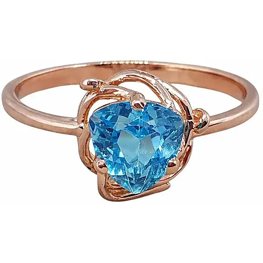 Золотое кольцо с топазом. 11847 18 - фото 1