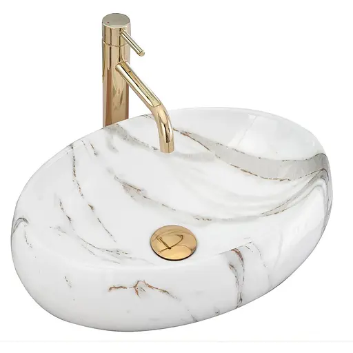 Умивальник Rea Linda lava накладний REA-U8695, Білий - фото 1