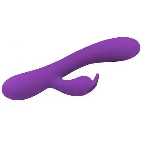 Вибратор-кролик Wooomy Gili-Gili Vibrator with Heat Purple отросток с ушками подогрев до 40°С - фото 2