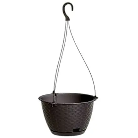 Підвісний горщик для рослин Prosperplast Ratolla Round W - коричневий, 3,4 л