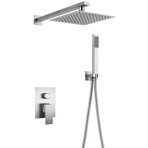 Душова система прихованого монтажу Mixxus KUB-003 Inner MI5943, Нержавіюча сталь - фото 1