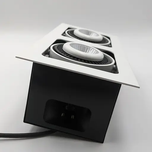 Точковий світильник Skarlat RGL7115-2 2×12W WH+BK 4000K - фото 4