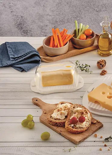 Контейнер для масла с ножом Snips, белый, 0,5л - фото 5