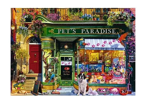 Пазл Trefl Время чаепития: Рай для животных 1000 эл. (10841) - фото 2