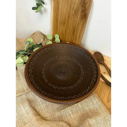 Блюдо Царское керамическое (глиняное) Декор 42 см 