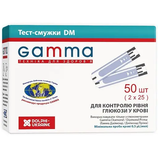 Тест-смужки Gamma DM 50 шт.