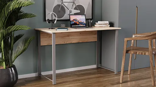 Компьютерный стол Ferrum-decor Курт 75x100x60 серый ДСП Дуб Сан-Марино 16мм (FRD-101830) - фото 4