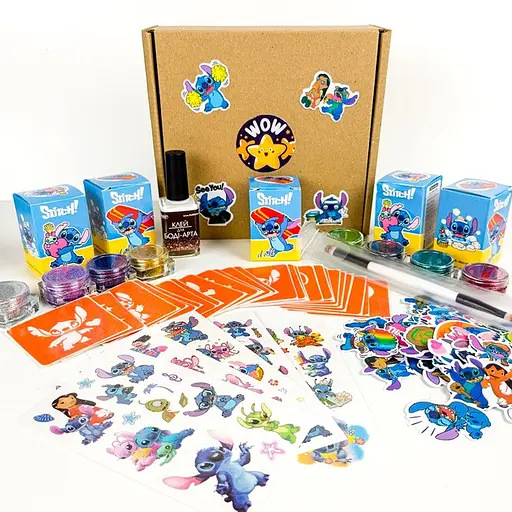 Набор для био-тату "Wow Box Стич" Fresh Tattoo wow-box-stich-5 для 5 детей - фото 1