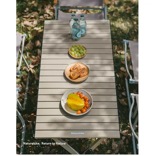 Складаний стіл Naturehike Star Jane T01 CNK2550JJ018, 119х60 см, вуглецева сталь, чорний - фото 6