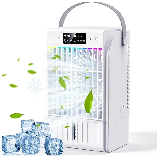Портативный кондиционер 4 в 1 с таймером мини-испарительный кулер 4 скорости