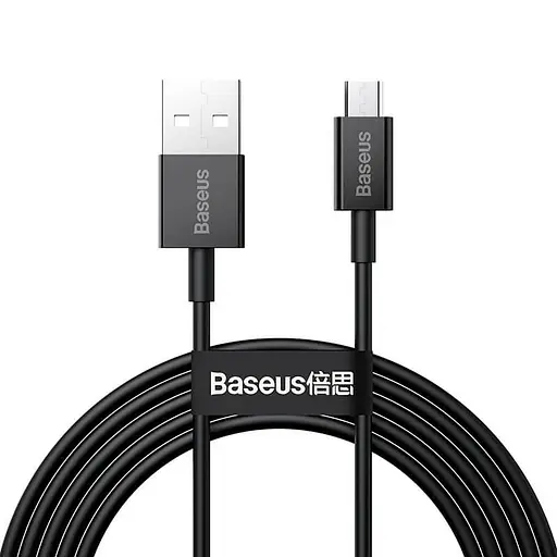 Кабель Baseus 2 метра Micro-USB Superior Series (CAMYS-A01) черный - фото 1