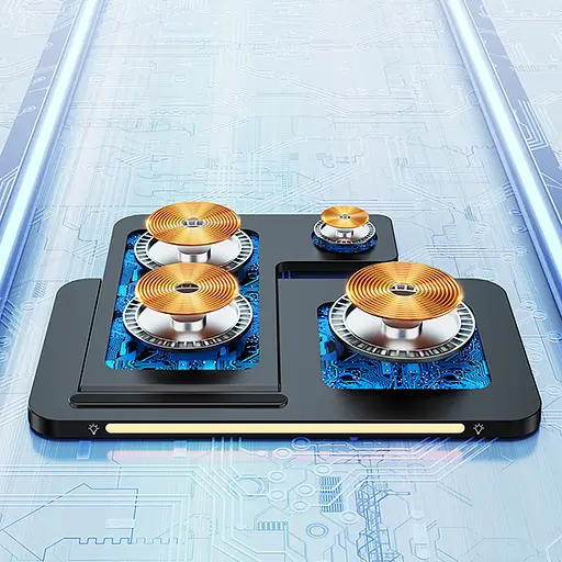 Бездротова зарядна станція для техніки Apple 3в1 15W REMAX RP-W70 з підсвіткою Чорний - фото 6