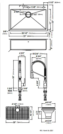 Комплект кухонний Kraus Stark KCA-1102, Нержавіюча сталь - фото 4