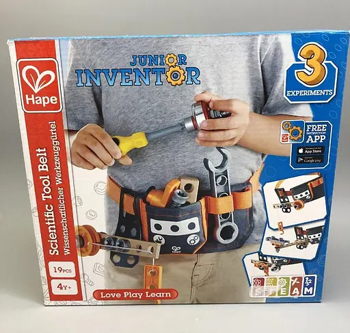 Игровой набор Hape Юный изобретатель Junior Inventor E3035 Пояс с инструментами - фото 4