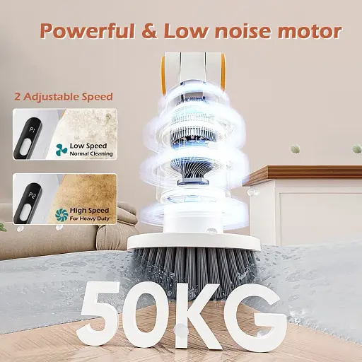 Электрическая щетка для мытья полов с несколькими насадками для комплексной сборки - фото 2