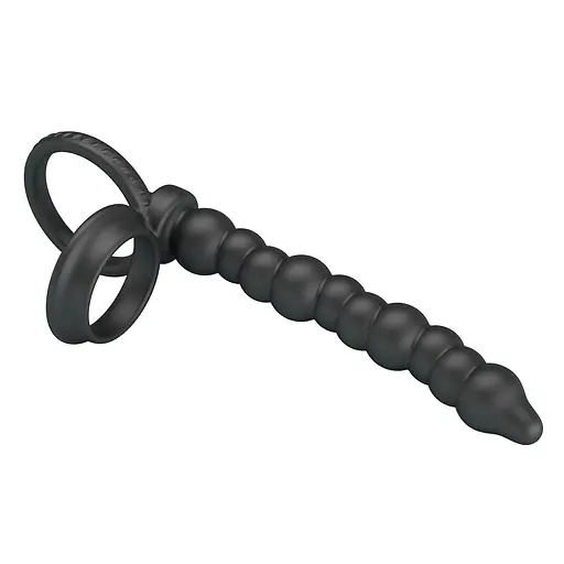 Насадка для подвійного проникнення Pretty Love Dillion 19 см (чорний) - фото 3