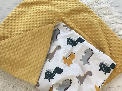 Плед з плюшем Moontime 100 x 80 см "Діно" - фото 2