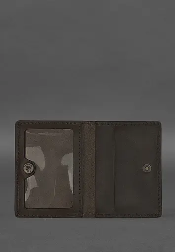 Кожаная обложка для водительского удостоверения, ID и пластиковых карт 2.2 коричневая - фото 4