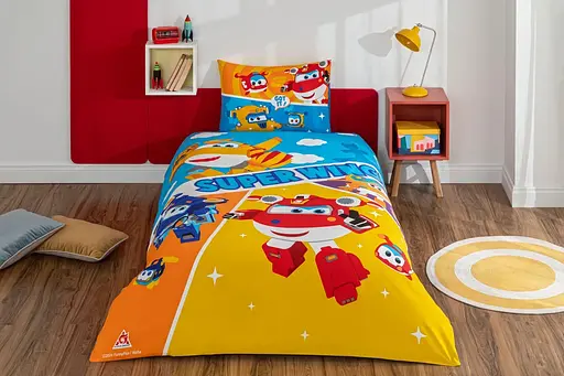 Подростковый комплект Disney Super Wings Flying Ранфорс / простыня на резинке Tac pbe0051155 - фото 1