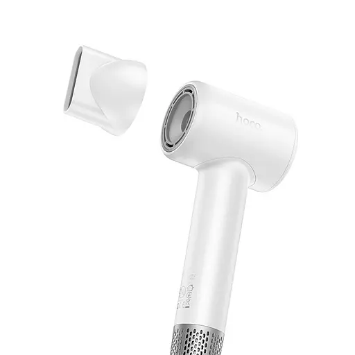 Фен компактный Hoco HP16 High speed hair dryer с горячим и холодным воздухом белый - фото 3