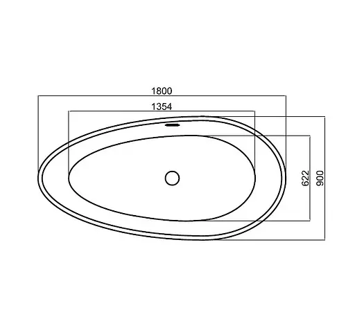 Ванна Dusel DU106 180x90x58 Білий - фото 5