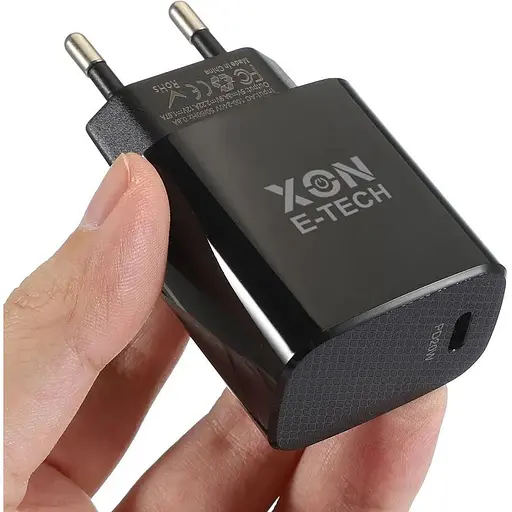 Зарядний пристрій XON PowerCharge 20W PD20 USB Type-C Чорний (PCWB020020A0С1B 6150) - фото 2