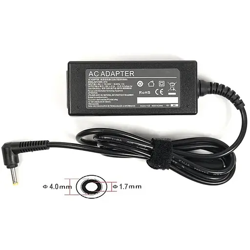 Блок живлення для ноутбуків PowerPlant HP 220V, 19V 40W 2.1A (4.0*1.7)