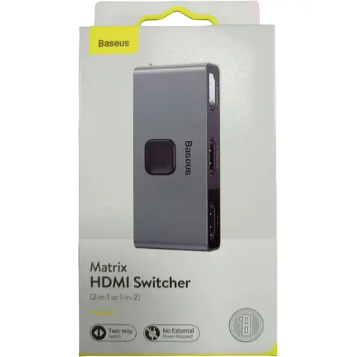 Разветвитель Baseus Matrix Hdmi Switcher двухсторонний адаптер - фото 1
