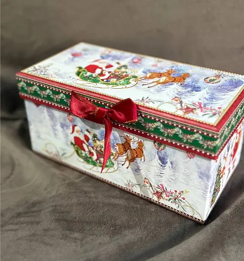 Чайный набор 2 чашки R36272 Санта керамика в подарочной упаковке 280 мл Белая - фото 7